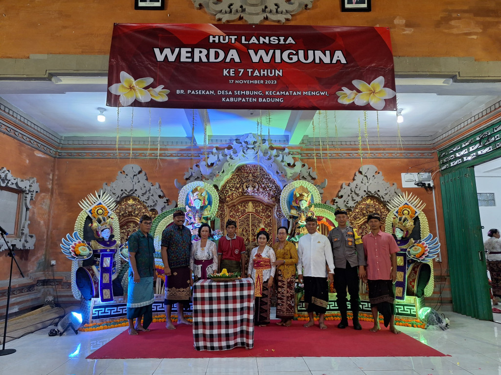 Perayaan HUT Lansia Werda Wiguna Banjar Pasekan  yang ke- 07 Tahun 2023